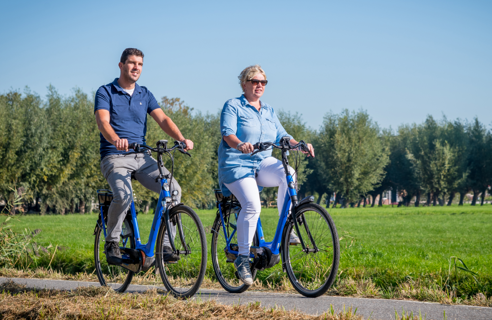 Fietsen polder